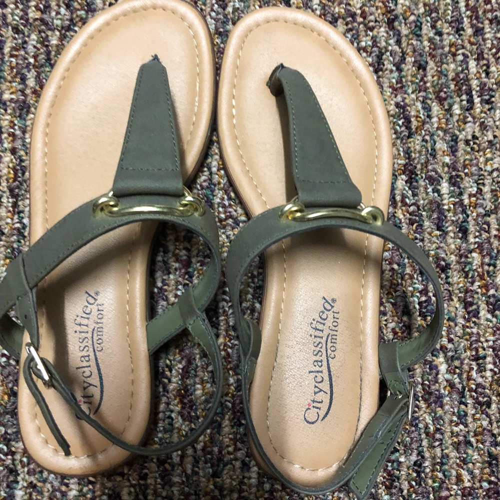Brand New Olive Sandals